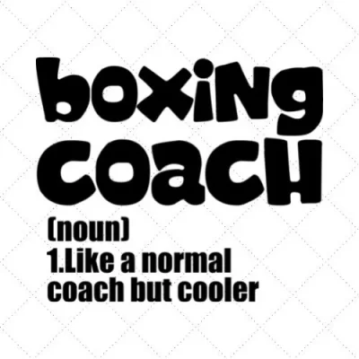 Boxing Coach SVG PNG EPS DXF AI Download