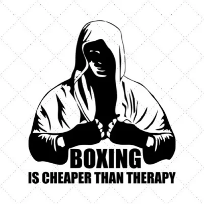 Boxing Is Cheaper Than Therapy SVG PNG EPS DXF AI Download