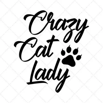 Crazy Cat Lady SVG PNG EPS DXF AI Download