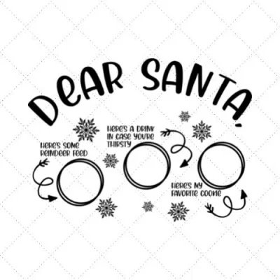 Dear Santa 1 SVG PNG EPS DXF AI Download