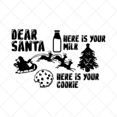 Dear Santa 3 SVG PNG EPS DXF AI Download