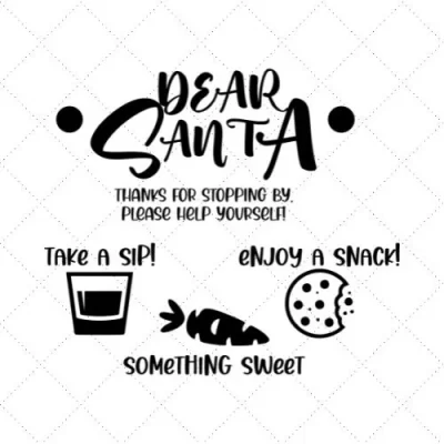 Dear Santa 5 SVG PNG EPS DXF AI Download