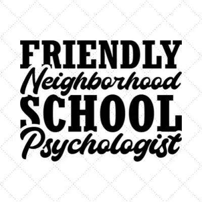 Friendle Neighborhood School Psychologist SVG PNG EPS DXF AI Download