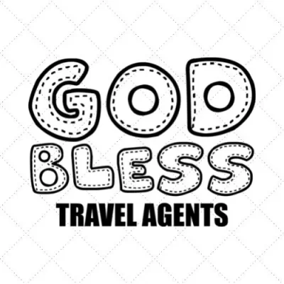 God Bless Travel Agents SVG PNG EPS DXF AI Download