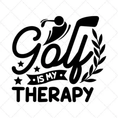 Golf Is My Therapy SVG PNG EPS DXF AI Download