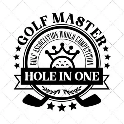 Golf Master Hole In One SVG PNG EPS DXF AI Download