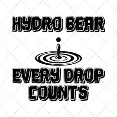 Hydro Bear Every Drop Counts SVG PNG EPS DXF AI Download