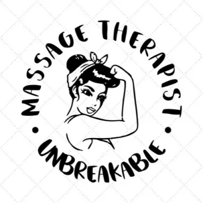 Massage Therapist Unbreakable SVG PNG EPS DXF AI Download