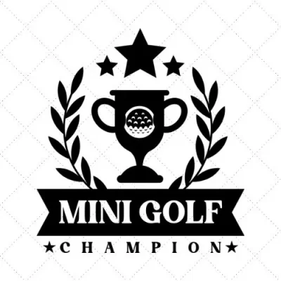 Mini Golf Champion SVG PNG EPS DXF AI Download