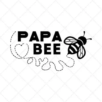 Papa Bee SVG PNG EPS DXF AI Download