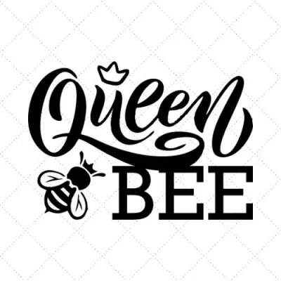 Queen Bee SVG PNG EPS DXF AI Download
