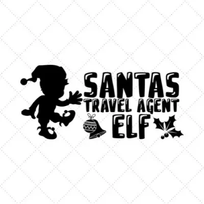 Santas Travel Agent Elf SVG PNG EPS DXF AI Download