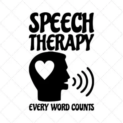 Speech Therapy Every Word Counts SVG PNG EPS DXF AI Download