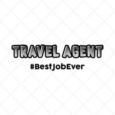 Travel Agent #BestJobEver SVG PNG EPS DXF AI Download