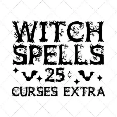 Witch Spells 25 Curses Extra SVG PNG EPS DXF AI Download
