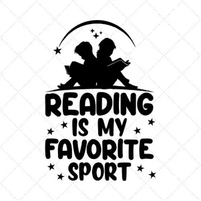 Reading Is My Favorite Sport SVG PNG EPS DXF AI Download