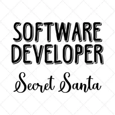 Software Developer Secret Santa SVG PNG EPS DXF AI Download