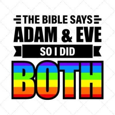 The Bible Says Adam & Eve So I Did Both SVG PNG EPS DXF AI Download