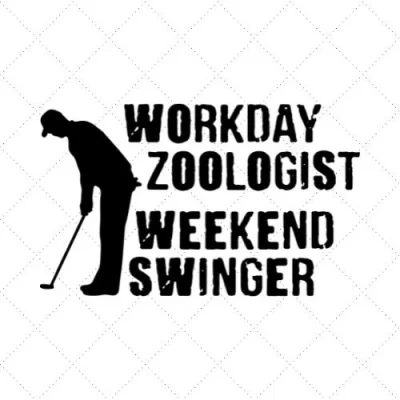Workday Zoologist Weekend Swinger SVG PNG EPS DXF AI Download