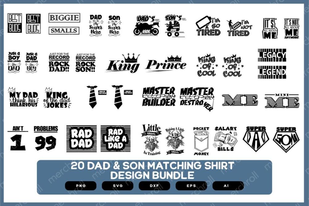 Dad and Son Matching Shirts | Dad and Son Shirts | Dad Shirts | Son Shirts | Dad and Son Matching Shirts SVG