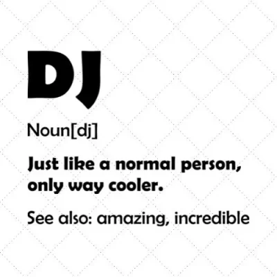 DJ Noun SVG PNG EPS DXF AI Download