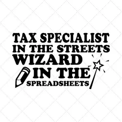 Tax Specialist In The Streets Wizard In The Spreadsheets SVG PNG EPS DXF AI Download