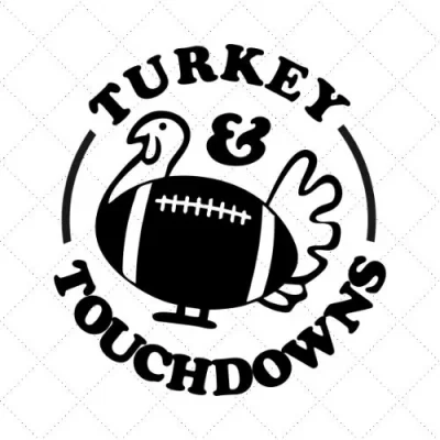 Turkey Touchdowns SVG PNG EPS DXF AI Download