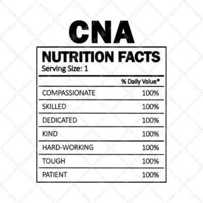 CNA Nutrition Facts SVG PNG EPS DXF AI Download