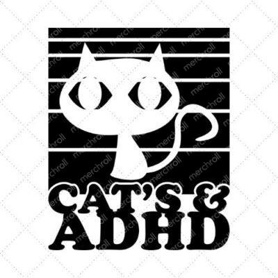 Cat's & ADHD SVG PNG EPS DXF AI Download
