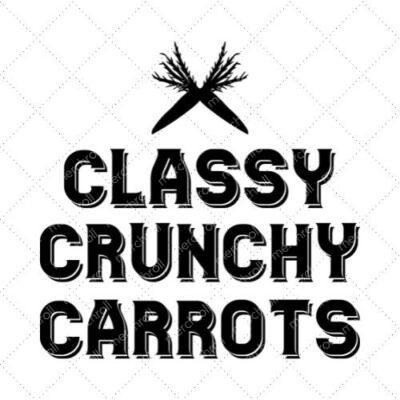 Classy Crunchy Carrots SVG PNG EPS DXF AI Download