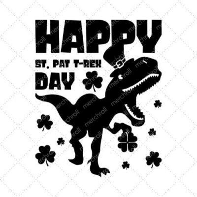 Happy St. Pat T-Rex Day SVG PNG EPS DXF AI Download