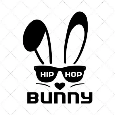 Hip Hop Bunny SVG PNG EPS DXF AI Download