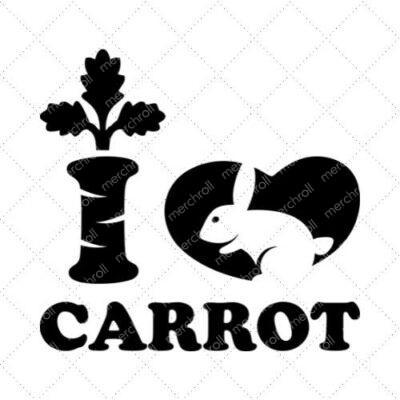 I Love Carrot SVG PNG EPS DXF AI Download