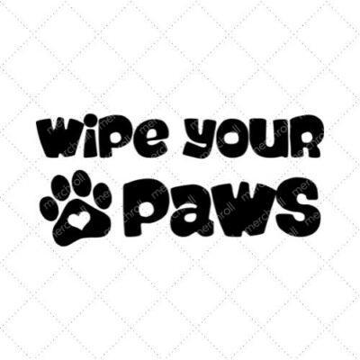 Wipe Your Paws SVG PNG EPS DXF AI Download