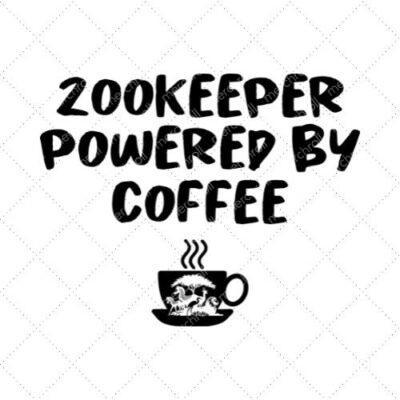 Zookeeper Powered By Coffee SVG PNG EPS DXF AI Download