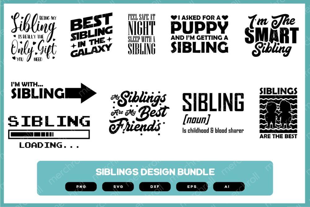 Siblings Design Bundle | Siblings Shirt | Siblings Shirt Design | Siblings SVG | Siblings PNG | Siblings Shirts POD