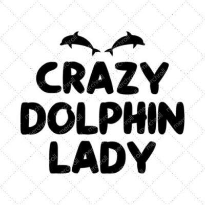 Crazy Dolphin Lady SVG PNG EPS DXF AI Download