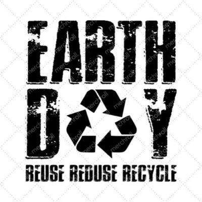 Earth Day Reuse Reduse Recycle SVG PNG EPS DXF AI Download