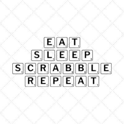 Eat Sleep Scrabble Repeat SVG PNG EPS DXF AI Download