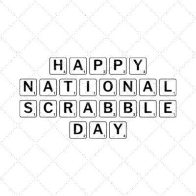 Happy National Scrabble Day SVG PNG EPS DXF AI Download