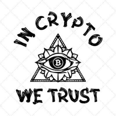 In Crypto We Trust SVG PNG EPS DXF AI Download