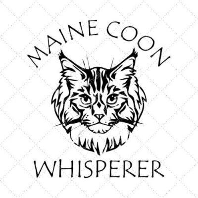 Maine Coon Whisperer SVG PNG EPS DXF AI Download
