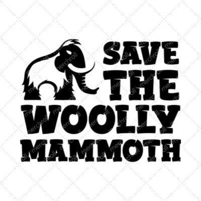 Save The Woolly Mammoth SVG PNG EPS DXF AI Download