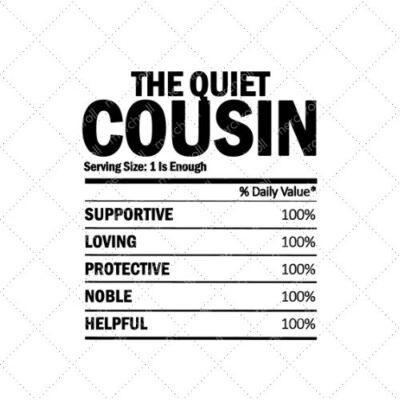 The Quiet Cousin SVG PNG EPS DXF AI Download