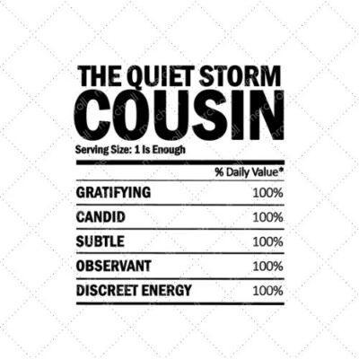 The Quiet Storm Cousin SVG PNG EPS DXF AI Download