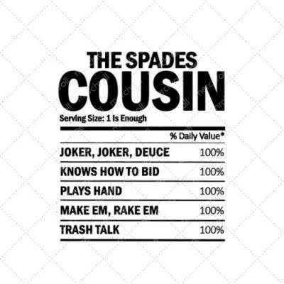 The Spades Cousin SVG PNG EPS DXF AI Download