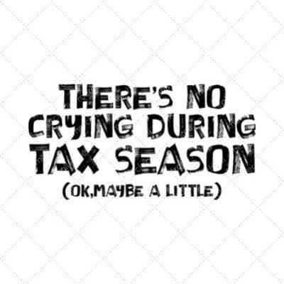 There's No Crying During Tax Season Ok, Maybe A Little SVG PNG EPS DXF AI Download