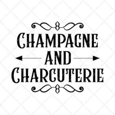 Champagne And Charcuterie SVG PNG EPS DXF AI Download