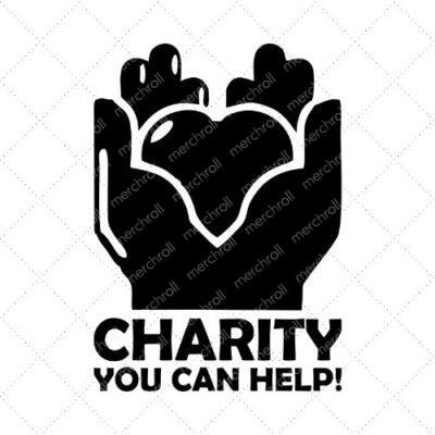 Charity You Can Help! SVG PNG EPS DXF AI Download