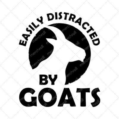 Easily Distracted By Goats SVG PNG EPS DXF AI Download